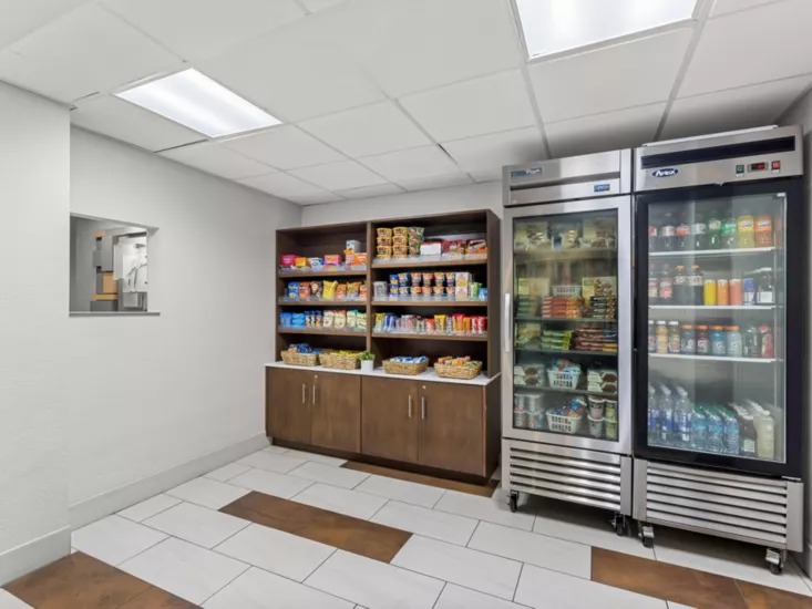 Hotel gift shop with souvenirs and essentials